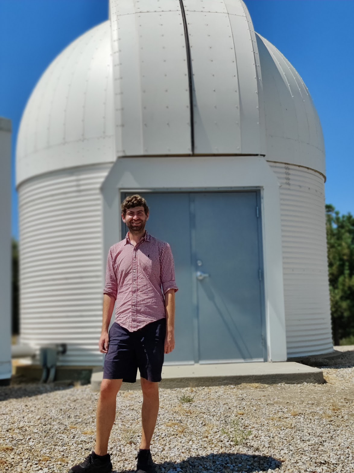 Me next to the WINTER dome